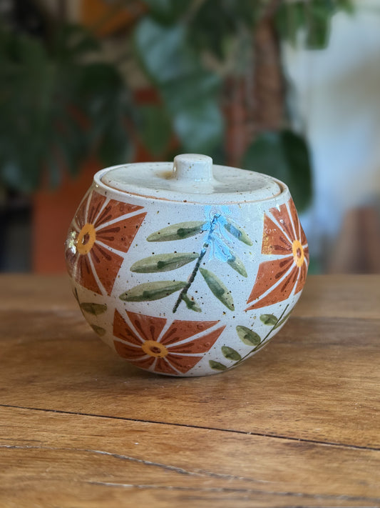 Mimea - Illustrated Lidded Jar 01