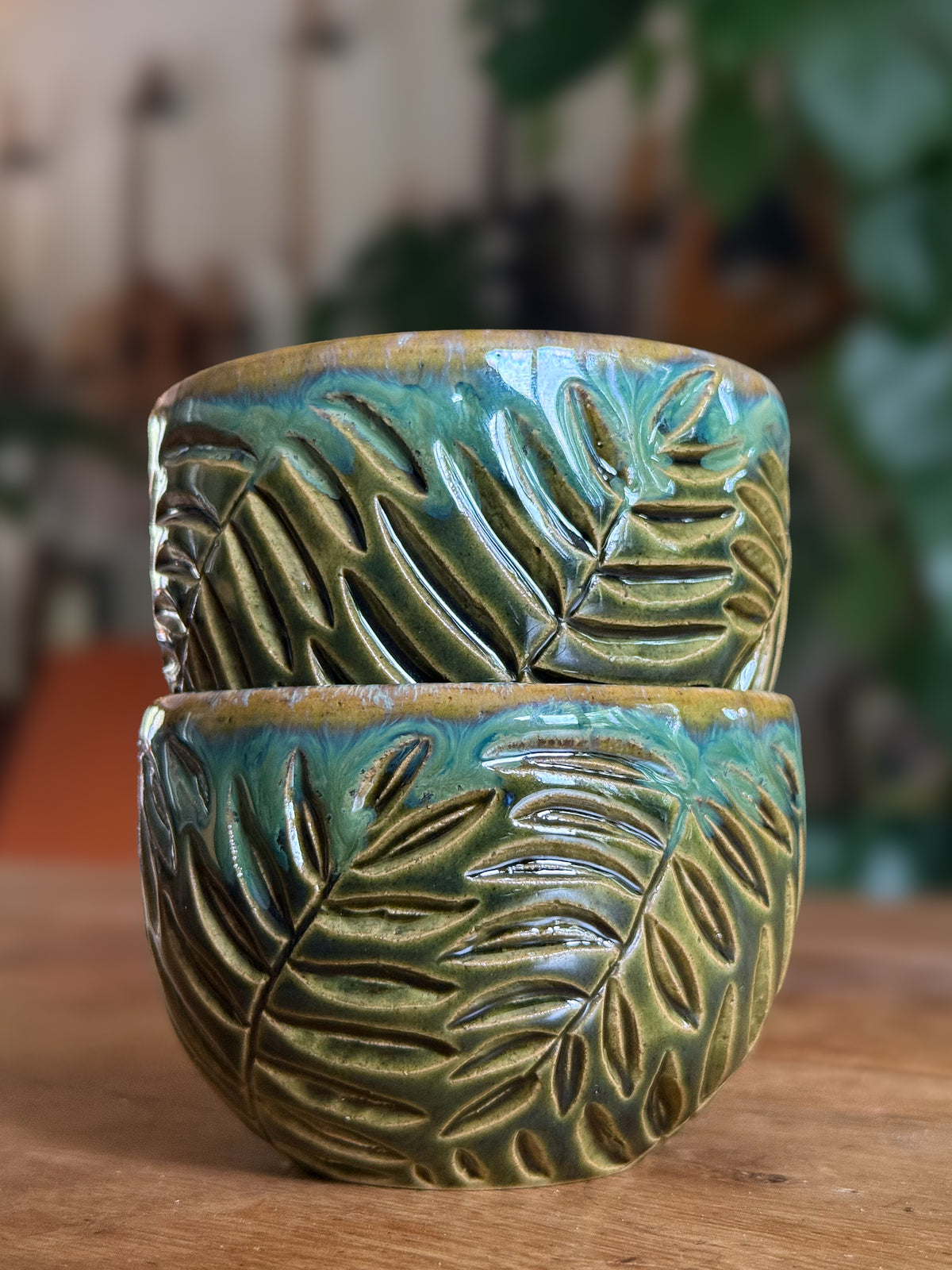 Kijani - Carved Cup Set 03
