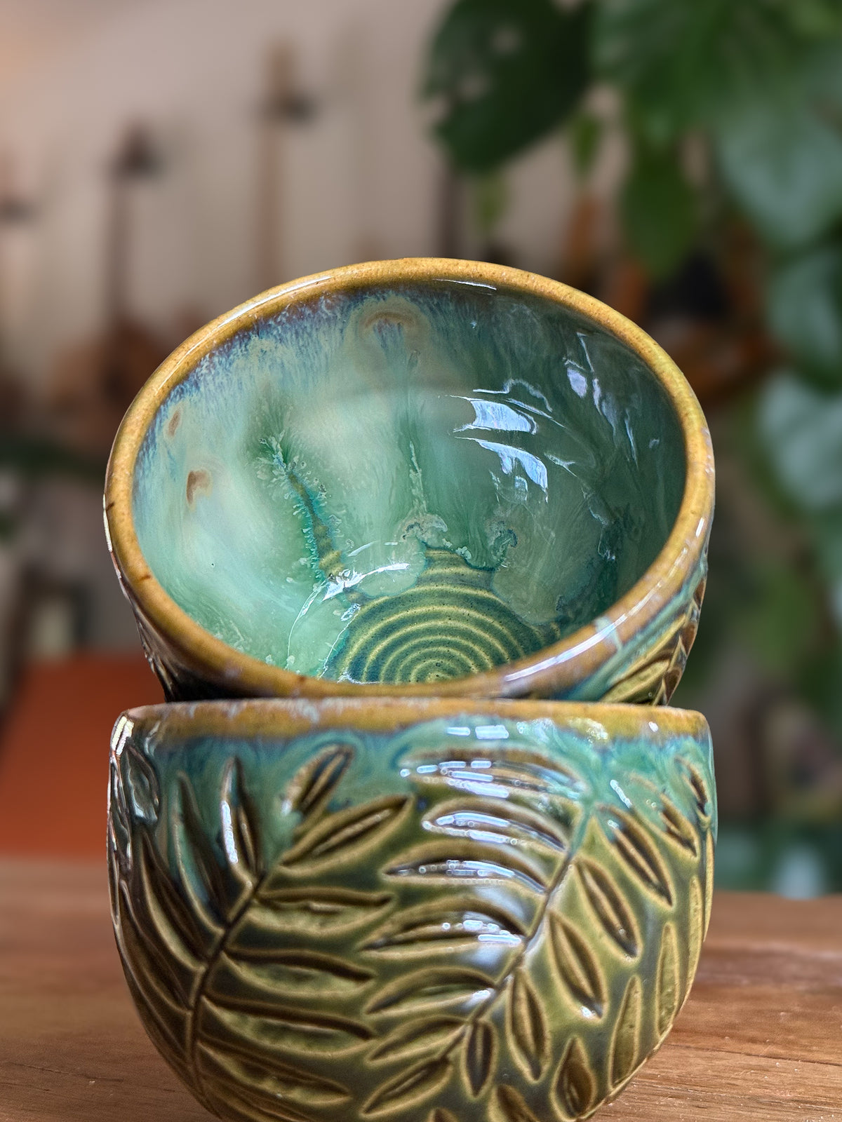 Kijani - Carved Cup Set 03