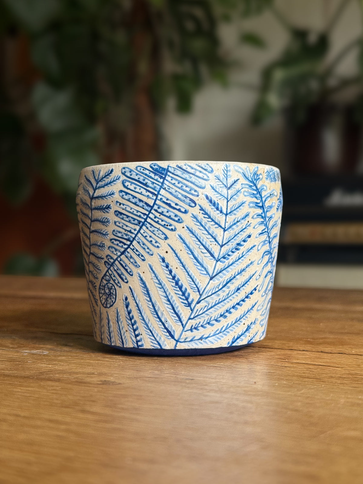 Mimea - Illustrated Blue Cup 01