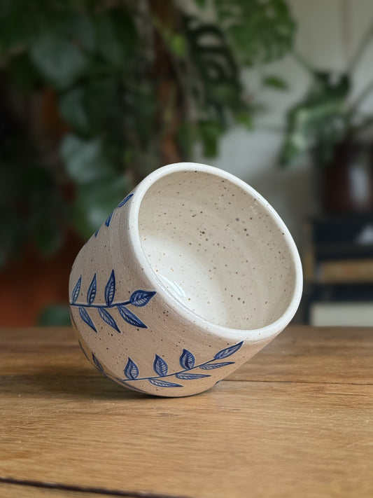 Mimea - Illustrated Blue Cup 02