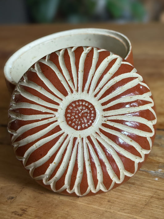 Mimea - Carved Lidded Jar 02