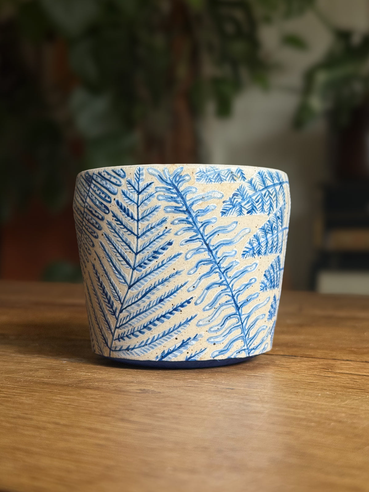 Mimea - Illustrated Blue Cup 01