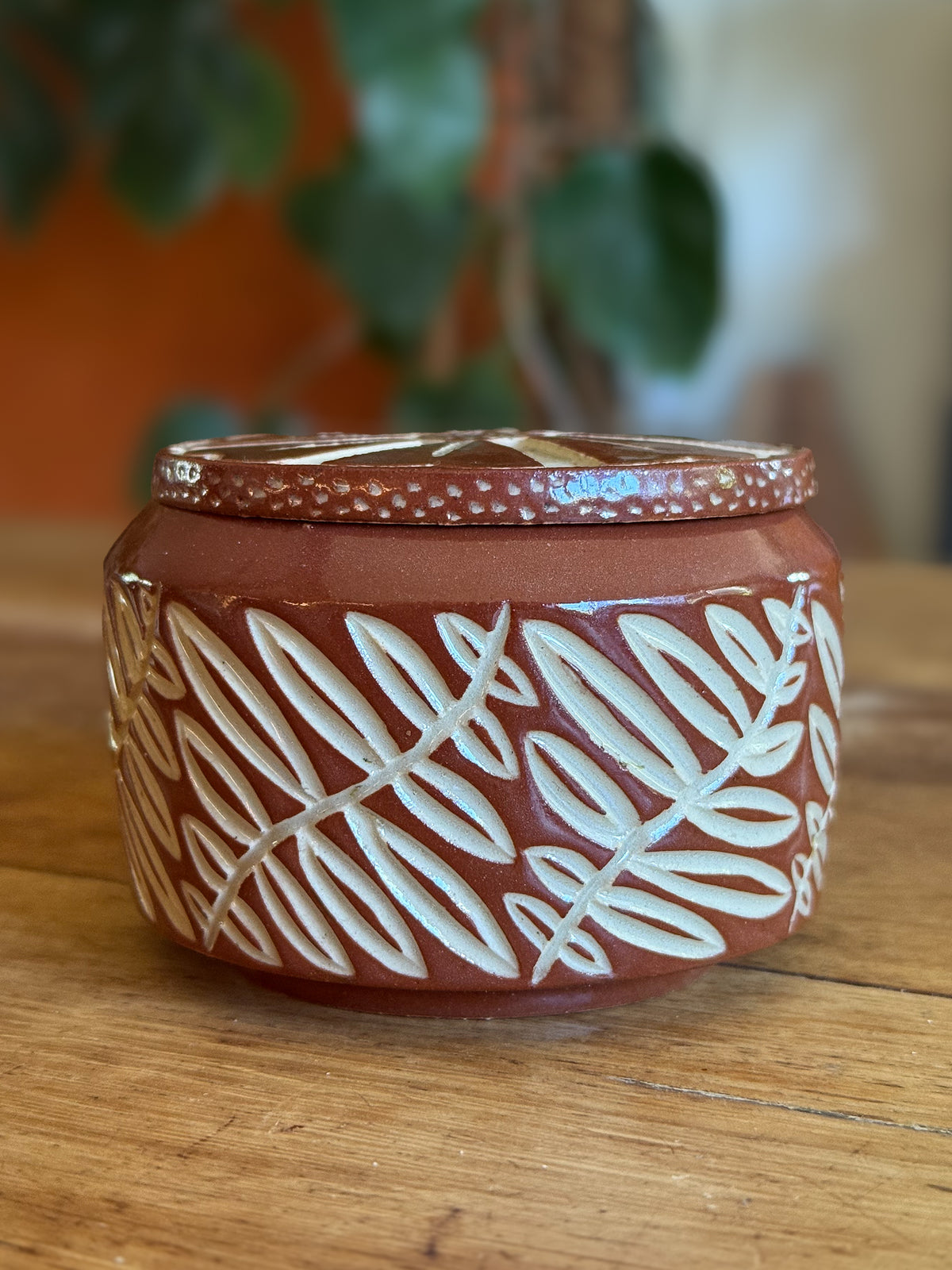 Mimea - Carved Lidded Jar 01