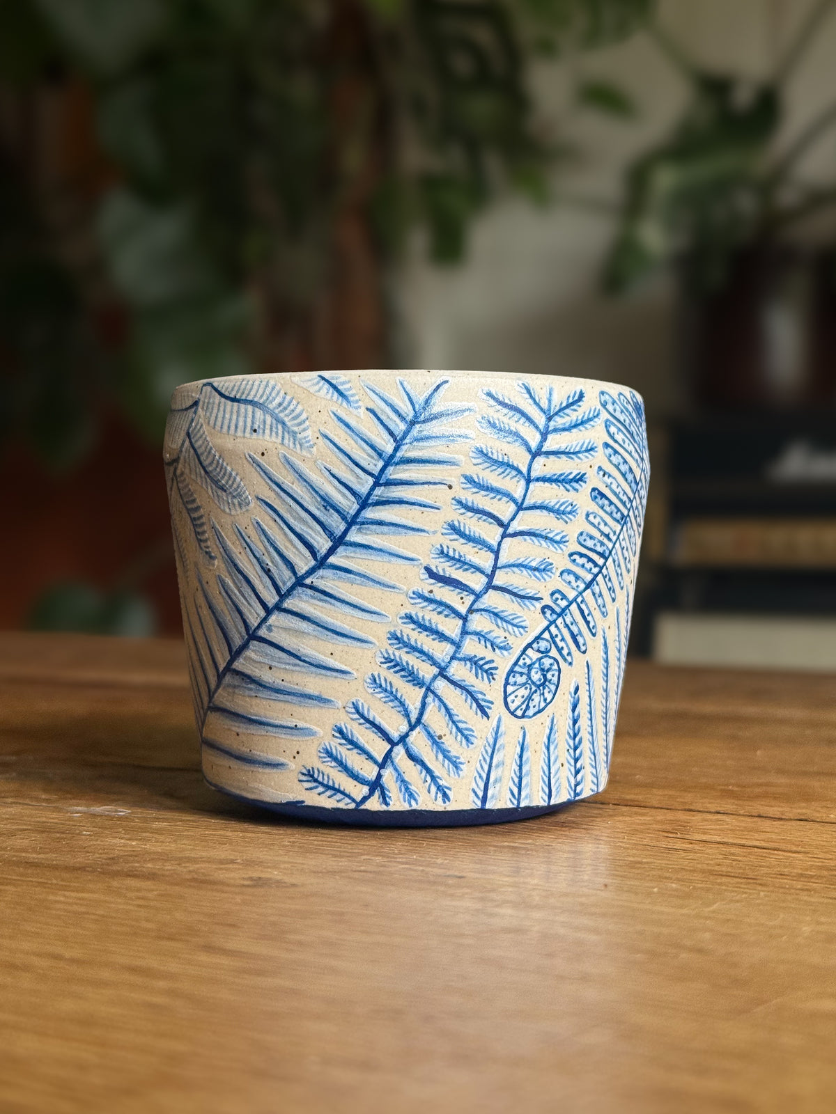 Mimea - Illustrated Blue Cup 01