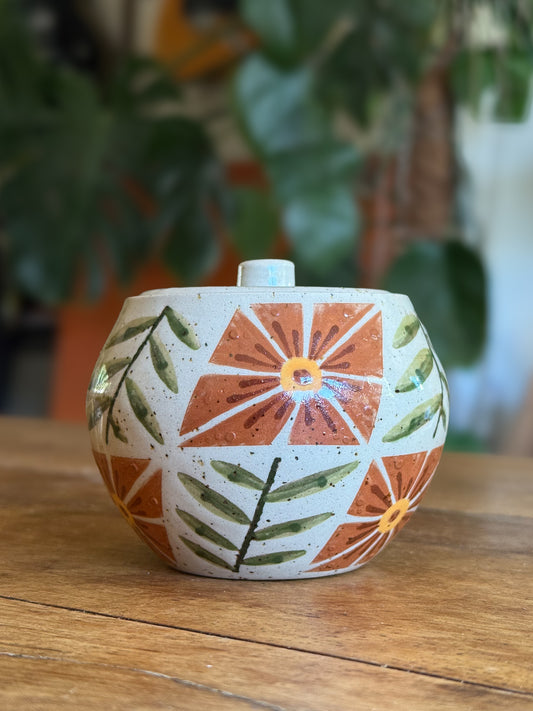 Mimea - Illustrated Lidded Jar 01