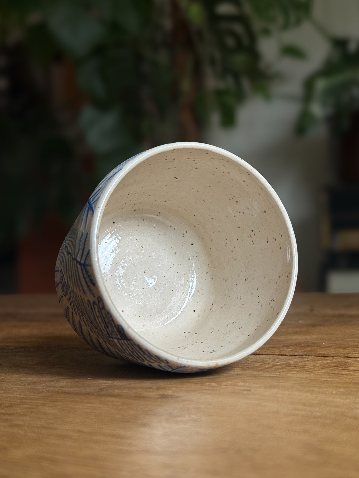 Mimea - Illustrated Blue Cup 01